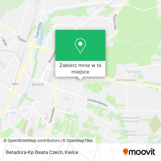 Mapa Betadora-Kp Beata Czech