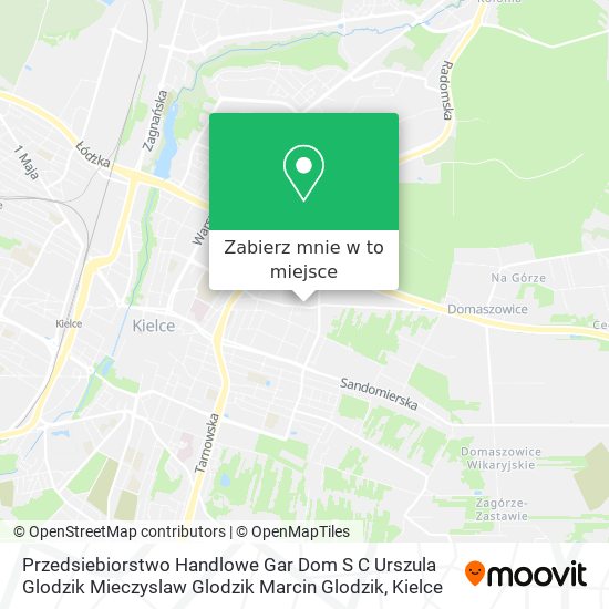 Mapa Przedsiebiorstwo Handlowe Gar Dom S C Urszula Glodzik Mieczyslaw Glodzik Marcin Glodzik
