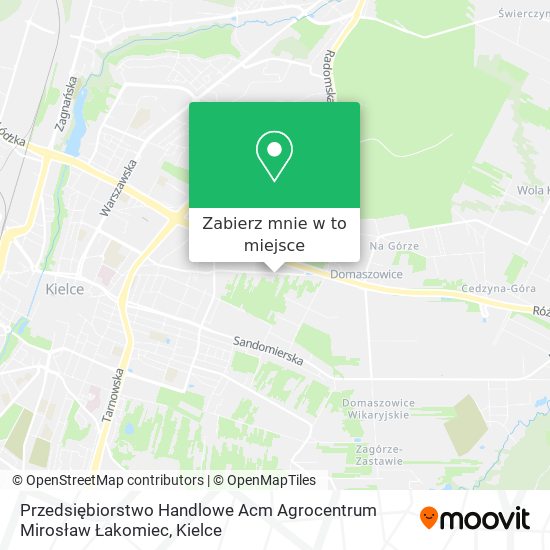 Mapa Przedsiębiorstwo Handlowe Acm Agrocentrum Mirosław Łakomiec