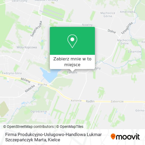 Mapa Firma Produkcyjno-Usługowo-Handlowa Lukmar Szczepańczyk Marta