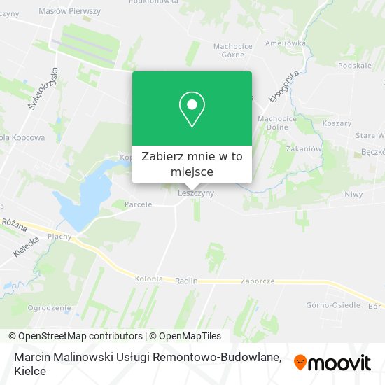 Mapa Marcin Malinowski Usługi Remontowo-Budowlane