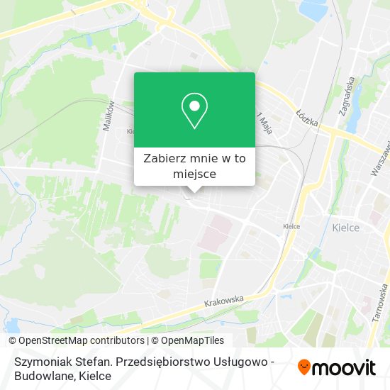 Mapa Szymoniak Stefan. Przedsiębiorstwo Usługowo - Budowlane