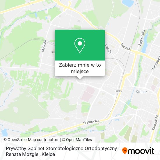 Mapa Prywatny Gabinet Stomatologiczno Ortodontyczny Renata Mozgiel
