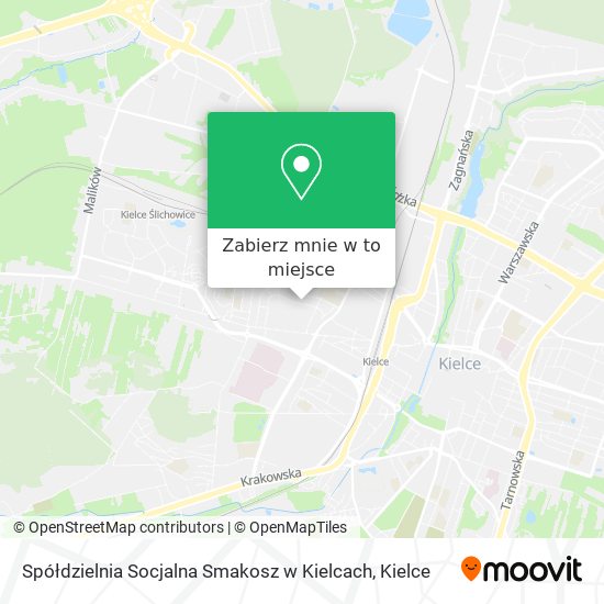 Mapa Spółdzielnia Socjalna Smakosz w Kielcach