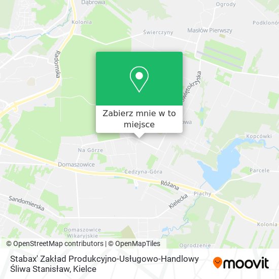 Mapa Stabax' Zakład Produkcyjno-Usługowo-Handlowy Śliwa Stanisław