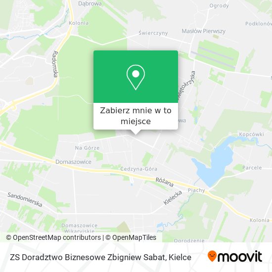 Mapa ZS Doradztwo Biznesowe Zbigniew Sabat