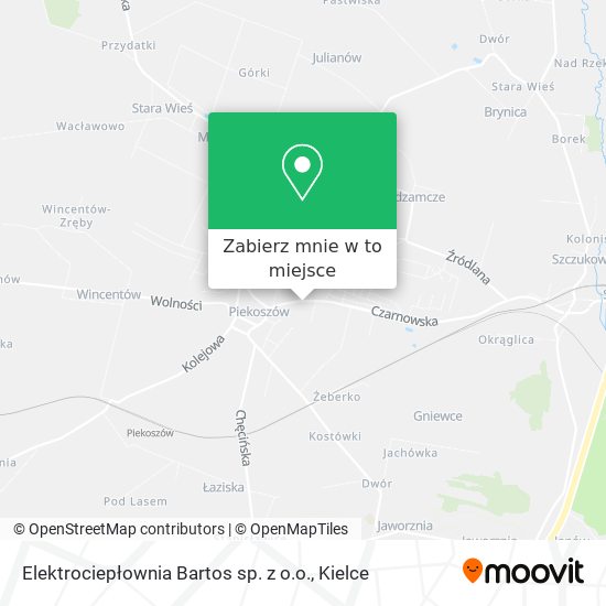 Mapa Elektrociepłownia Bartos sp. z o.o.