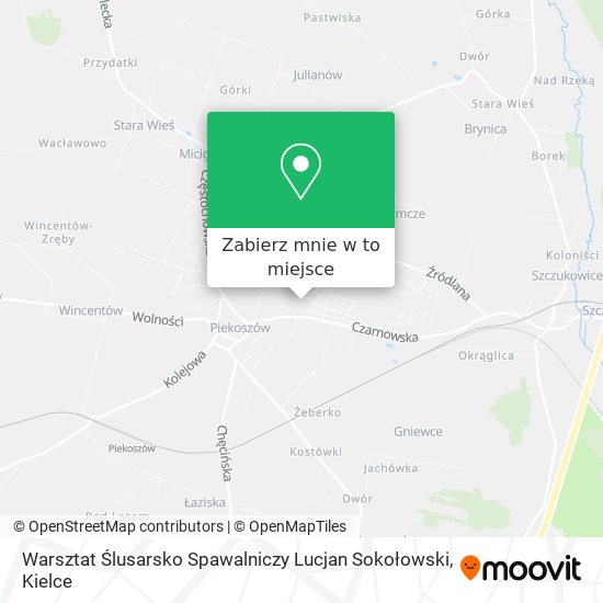 Mapa Warsztat Ślusarsko Spawalniczy Lucjan Sokołowski