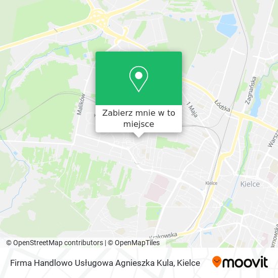Mapa Firma Handlowo Usługowa Agnieszka Kula