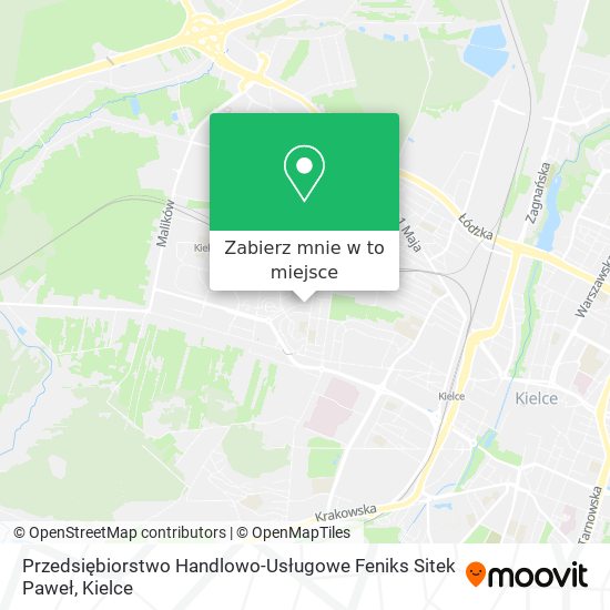 Mapa Przedsiębiorstwo Handlowo-Usługowe Feniks Sitek Paweł