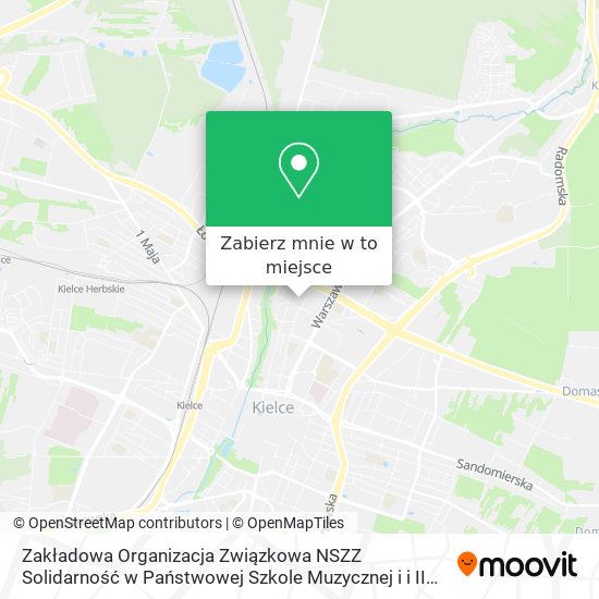 Mapa Zakładowa Organizacja Związkowa NSZZ Solidarność w Państwowej Szkole Muzycznej i i II Stopnia im. L