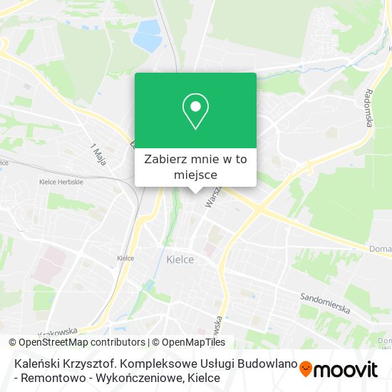 Mapa Kaleński Krzysztof. Kompleksowe Usługi Budowlano - Remontowo - Wykończeniowe