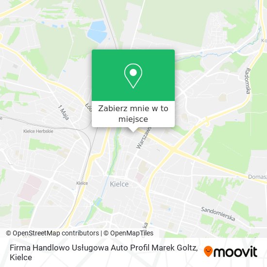 Mapa Firma Handlowo Usługowa Auto Profil Marek Goltz