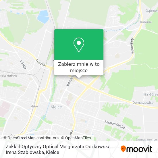 Mapa Zaklad Optyczny Optical Malgorzata Oczkowska Irena Szablowska
