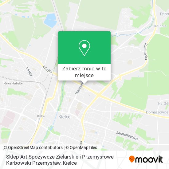 Mapa Sklep Art Spożywcze Zielarskie i Przemysłowe Karbowski Przemysław