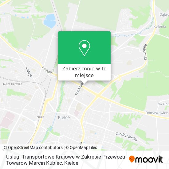 Mapa Uslugi Transportowe Krajowe w Zakresie Przewozu Towarow Marcin Kubiec