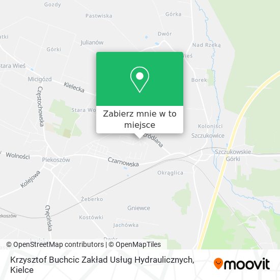 Mapa Krzysztof Buchcic Zakład Usług Hydraulicznych