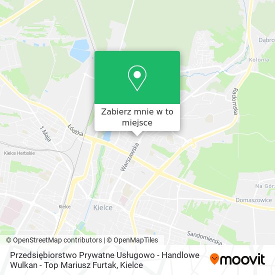 Mapa Przedsiębiorstwo Prywatne Usługowo - Handlowe Wulkan - Top Mariusz Furtak