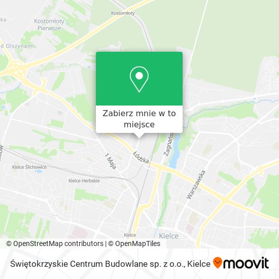 Mapa Świętokrzyskie Centrum Budowlane sp. z o.o.