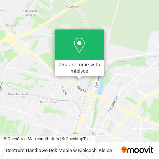 Mapa Centrum Handlowe Dek Meble w Kielcach