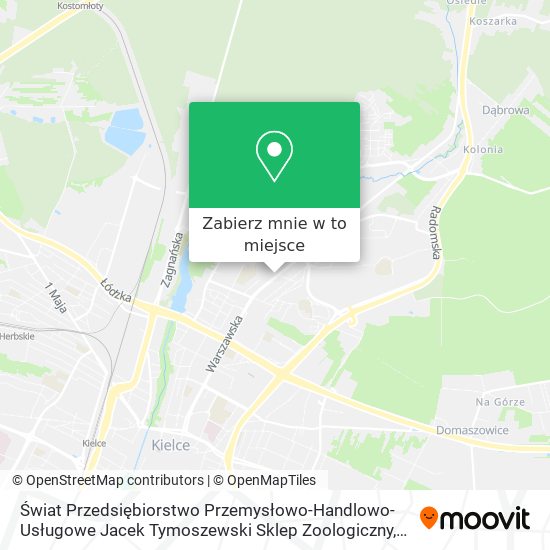 Mapa Świat Przedsiębiorstwo Przemysłowo-Handlowo-Usługowe Jacek Tymoszewski Sklep Zoologiczny