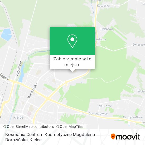 Mapa Kosmania Centrum Kosmetyczne Magdalena Dorozińska