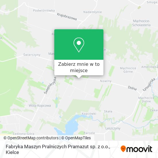 Mapa Fabryka Maszyn Pralniczych Pramazut sp. z o.o.