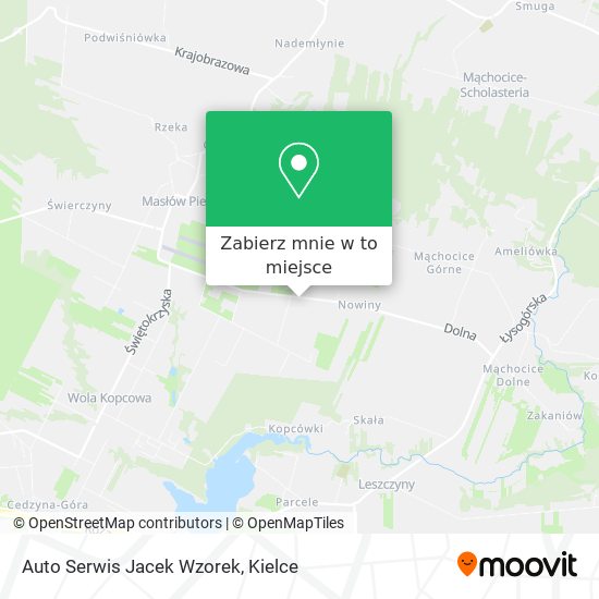 Mapa Auto Serwis Jacek Wzorek