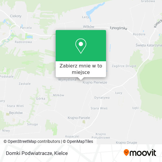 Mapa Domki Podwiatracze