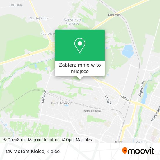 Mapa CK Motors Kielce
