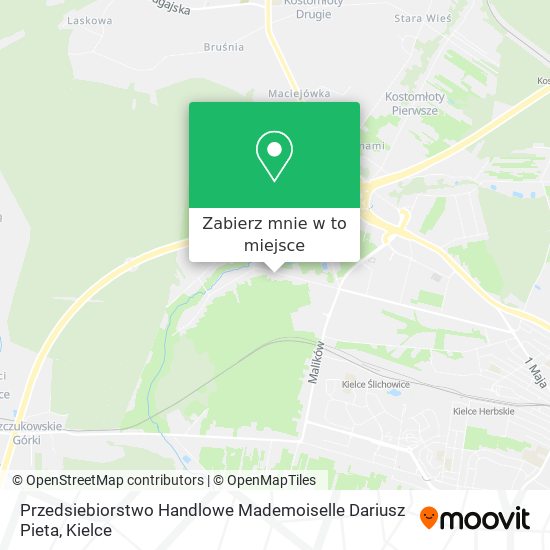 Mapa Przedsiebiorstwo Handlowe Mademoiselle Dariusz Pieta
