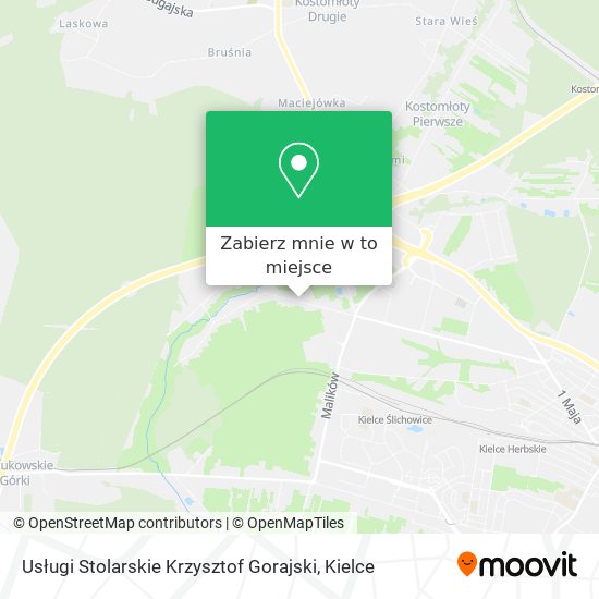 Mapa Usługi Stolarskie Krzysztof Gorajski