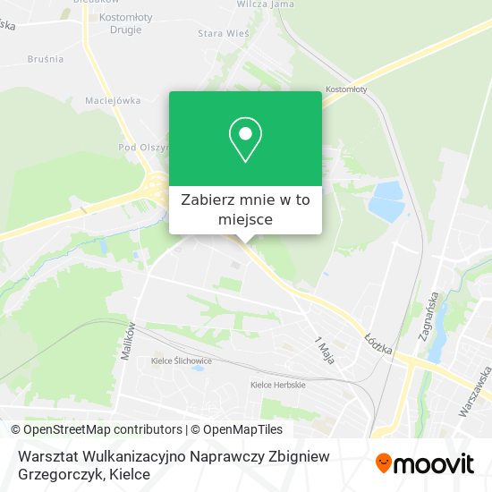 Mapa Warsztat Wulkanizacyjno Naprawczy Zbigniew Grzegorczyk