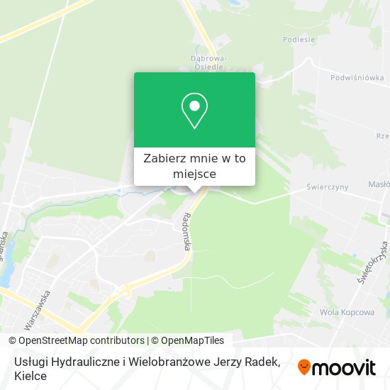 Mapa Usługi Hydrauliczne i Wielobranżowe Jerzy Radek