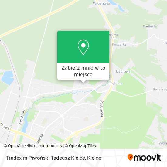 Mapa Tradexim Piwoński Tadeusz Kielce