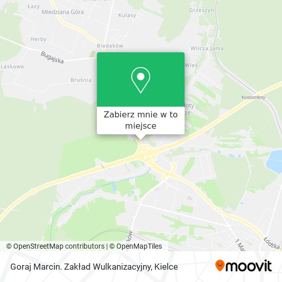 Mapa Goraj Marcin. Zakład Wulkanizacyjny