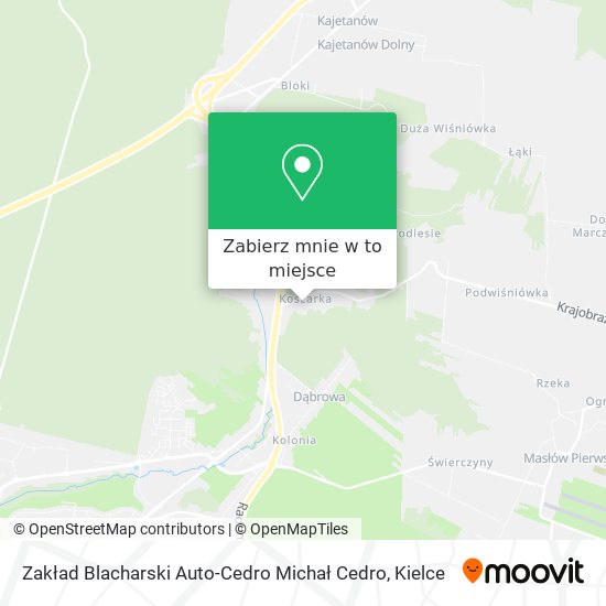 Mapa Zakład Blacharski Auto-Cedro Michał Cedro