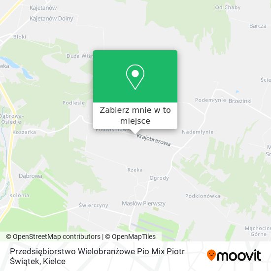 Mapa Przedsiębiorstwo Wielobranżowe Pio Mix Piotr Świątek