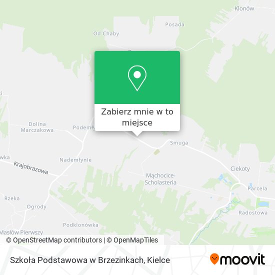 Mapa Szkoła Podstawowa w Brzezinkach