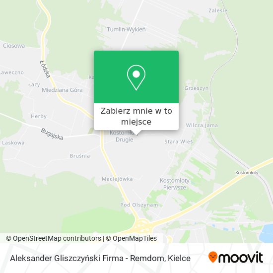 Mapa Aleksander Gliszczyński Firma - Remdom