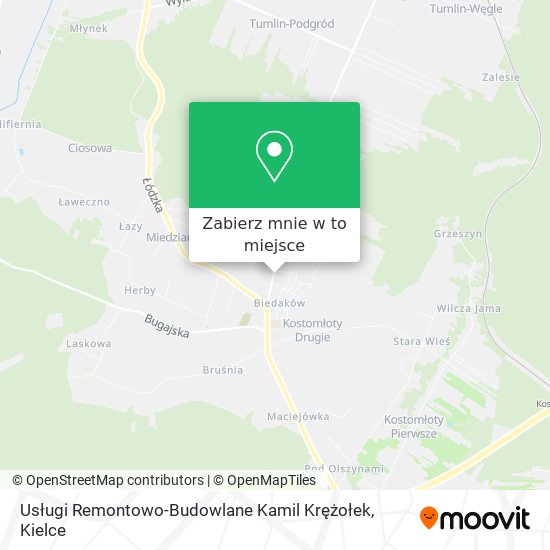 Mapa Usługi Remontowo-Budowlane Kamil Krężołek