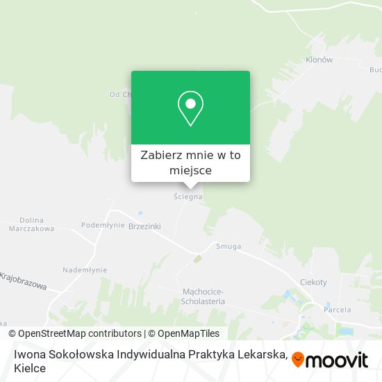 Mapa Iwona Sokołowska Indywidualna Praktyka Lekarska