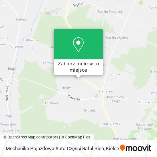 Mapa Mechanika Pojazdowa Auto Części Rafał Bień