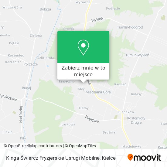 Mapa Kinga Świercz Fryzjerskie Usługi Mobilne