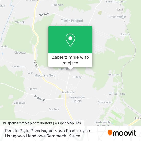 Mapa Renata Pięta Przedsiębiorstwo Produkcyjno-Usługowo-Handlowe Remmech'