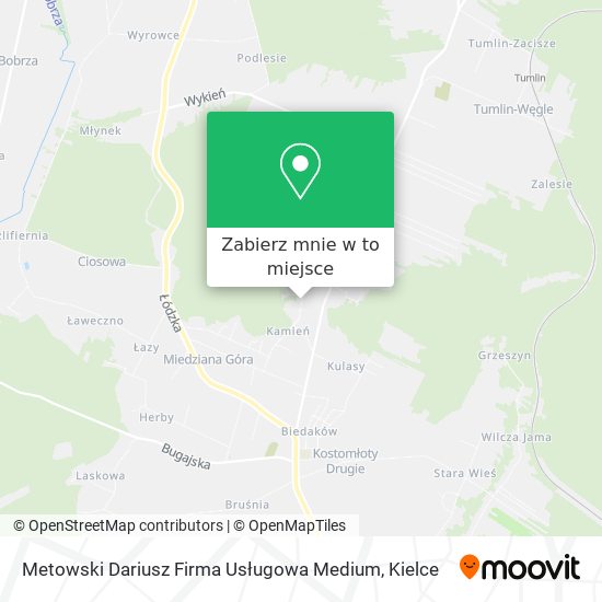 Mapa Metowski Dariusz Firma Usługowa Medium
