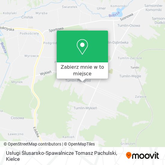 Mapa Usługi Ślusarsko-Spawalnicze Tomasz Pachulski