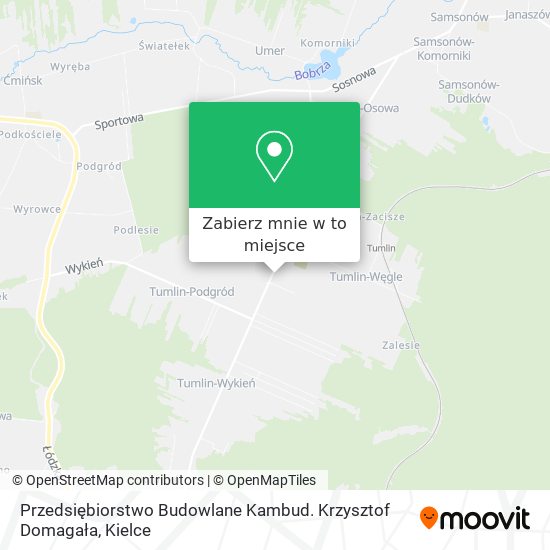 Mapa Przedsiębiorstwo Budowlane Kambud. Krzysztof Domagała
