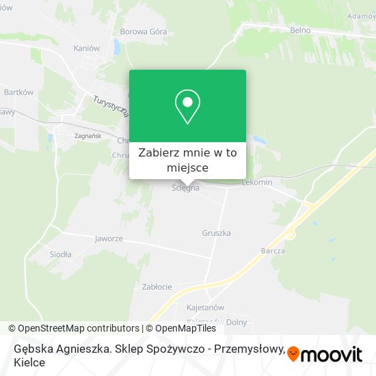 Mapa Gębska Agnieszka. Sklep Spożywczo - Przemysłowy