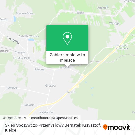 Mapa Sklep Spożywczo-Przemysłowy Bernatek Krzysztof